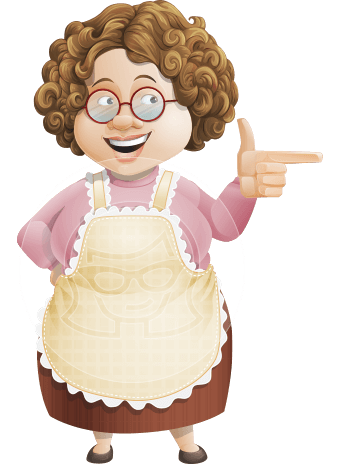 Grandma Vector Cartoon Character - 112 Illustrations Set